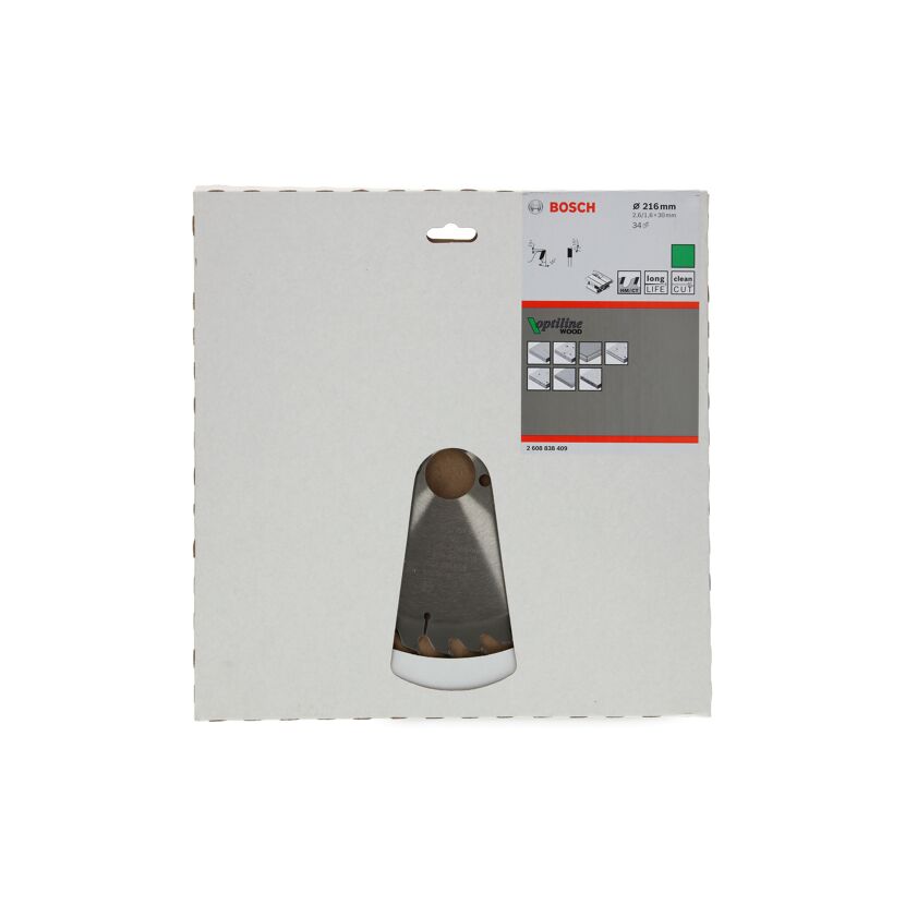 Bosch Optiline Wood Kreissägeblatt in Verpackung