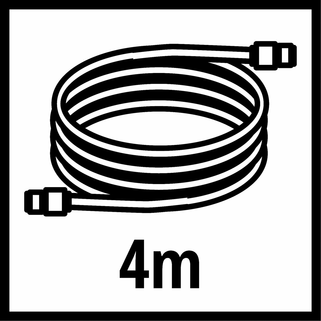 Aufgerollter Spiralschlauch, 4 m lang