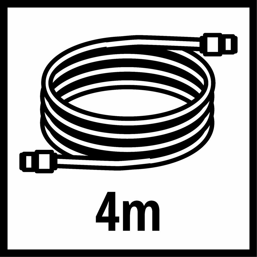 Aufgerollter Spiralschlauch, 4 m lang