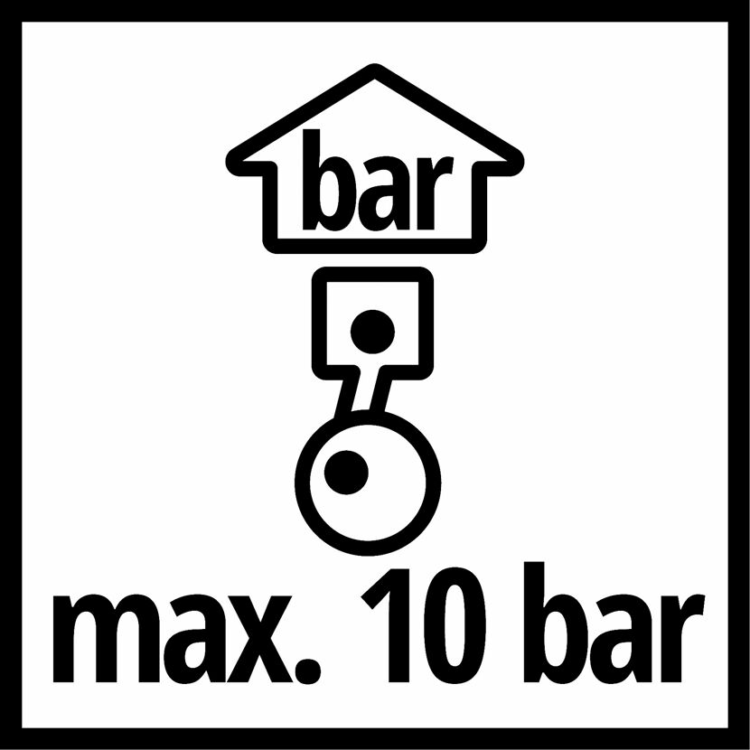 Maximaldruck 10 bar