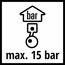 Maximaldruck 15 bar