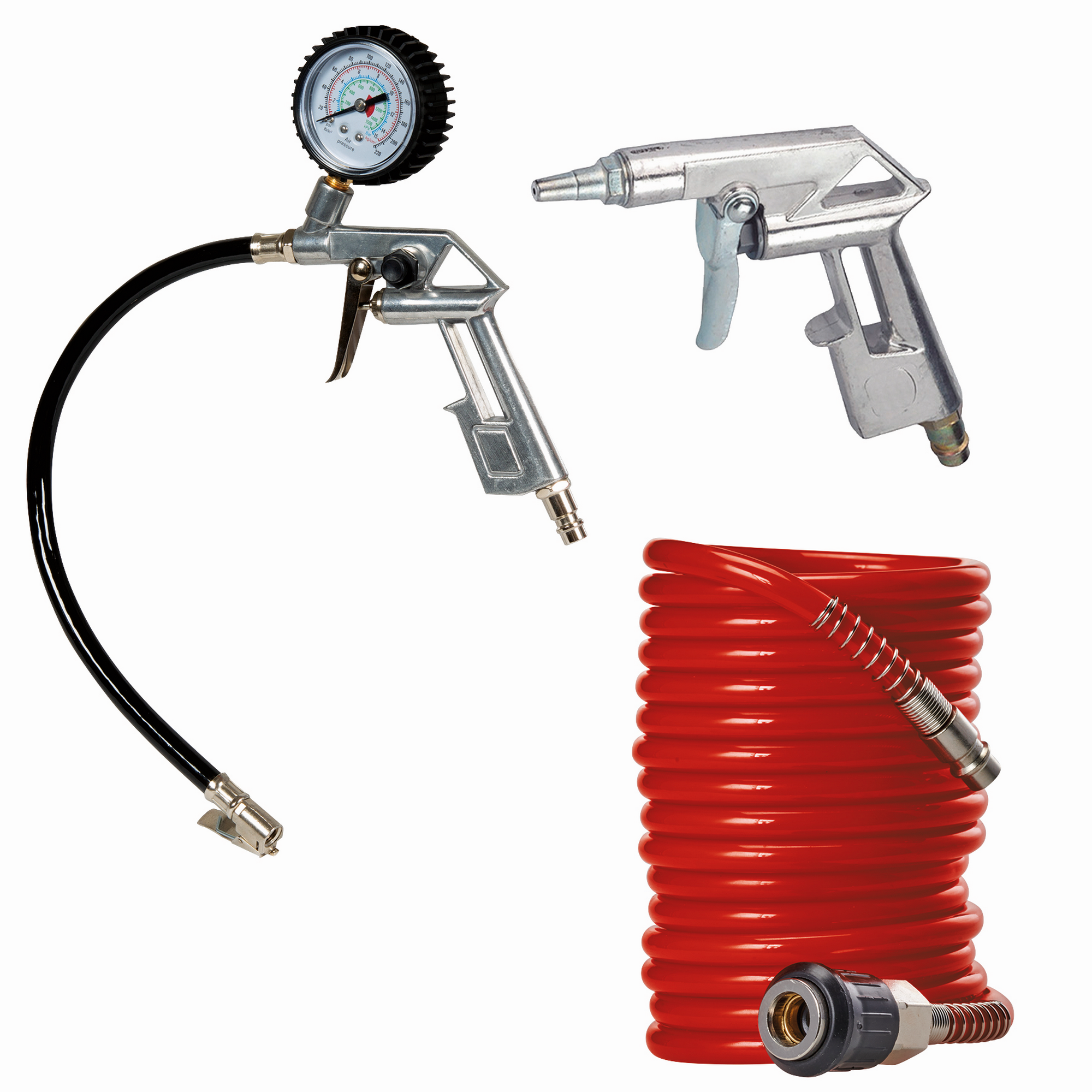 Druckluft-Set für Kompressoren 3-teilig