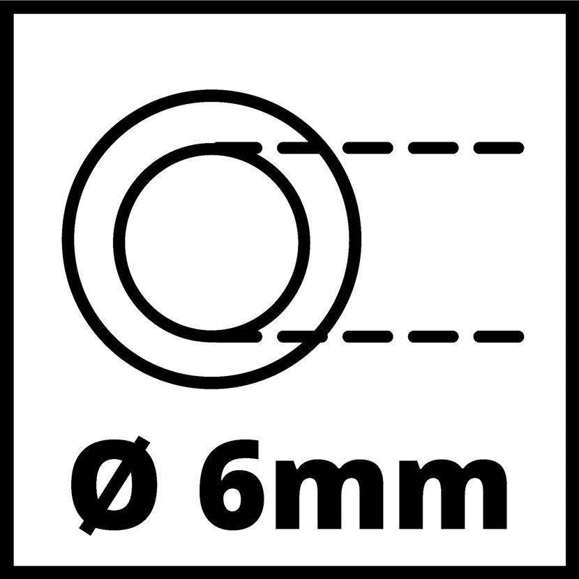 Darstellung Schlauchdurchmesser 6 mm