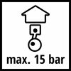 Maximaldruck 15 bar