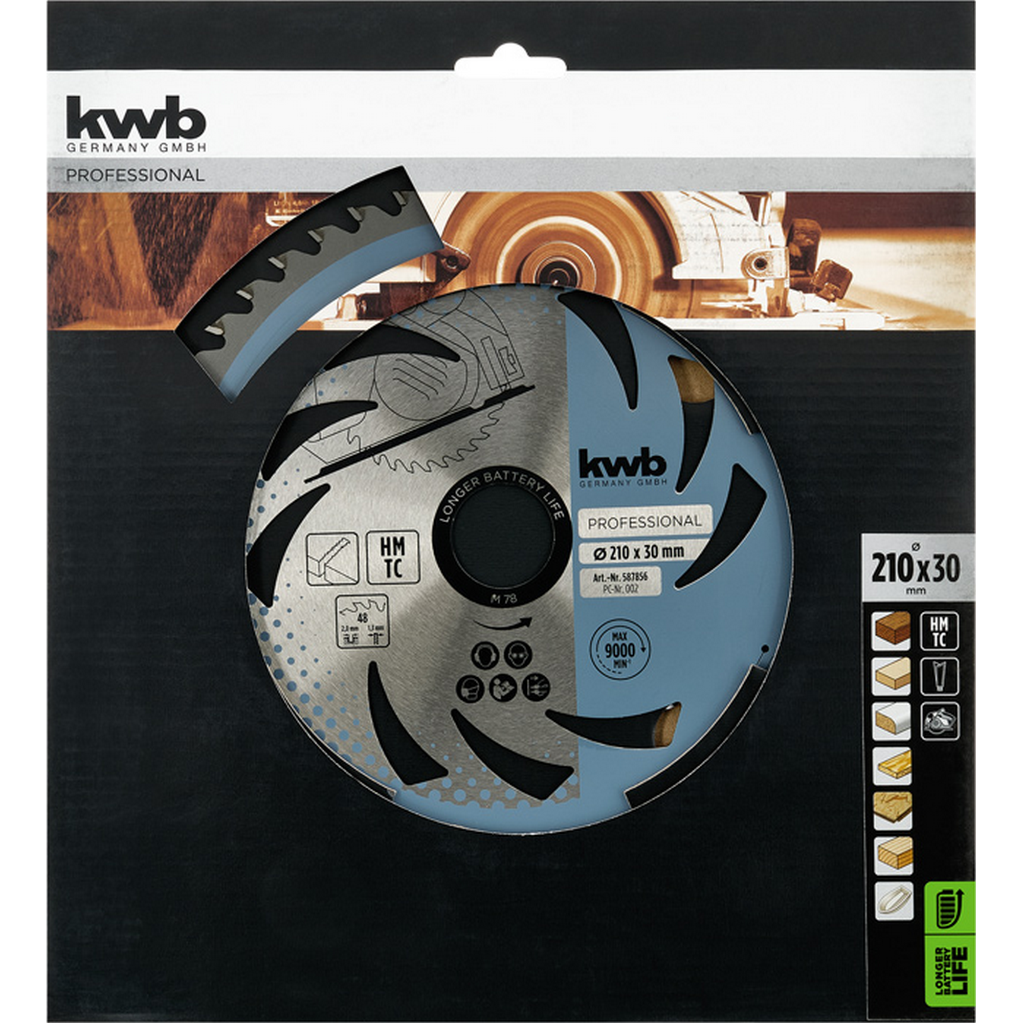 Kreissägeblatt Ø 210 x 30 mm