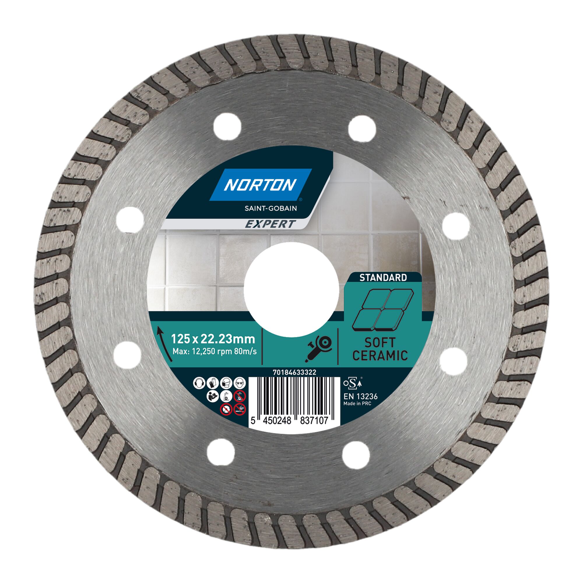 Norton Expert Diamant-Trennscheibe für weiche Keramik