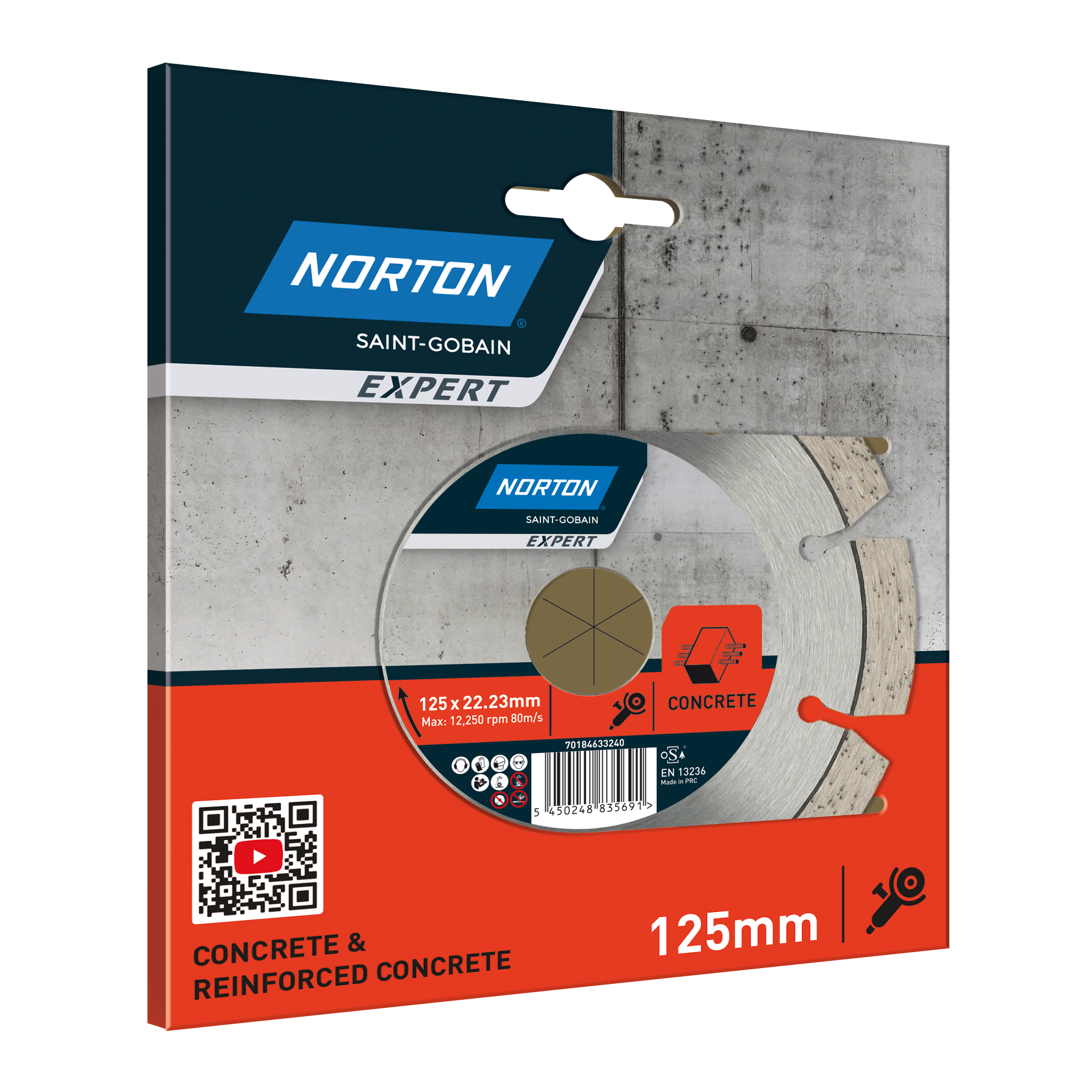 Diamantscheibe 'Norton Expert' Beton Ø 125 mm + product picture