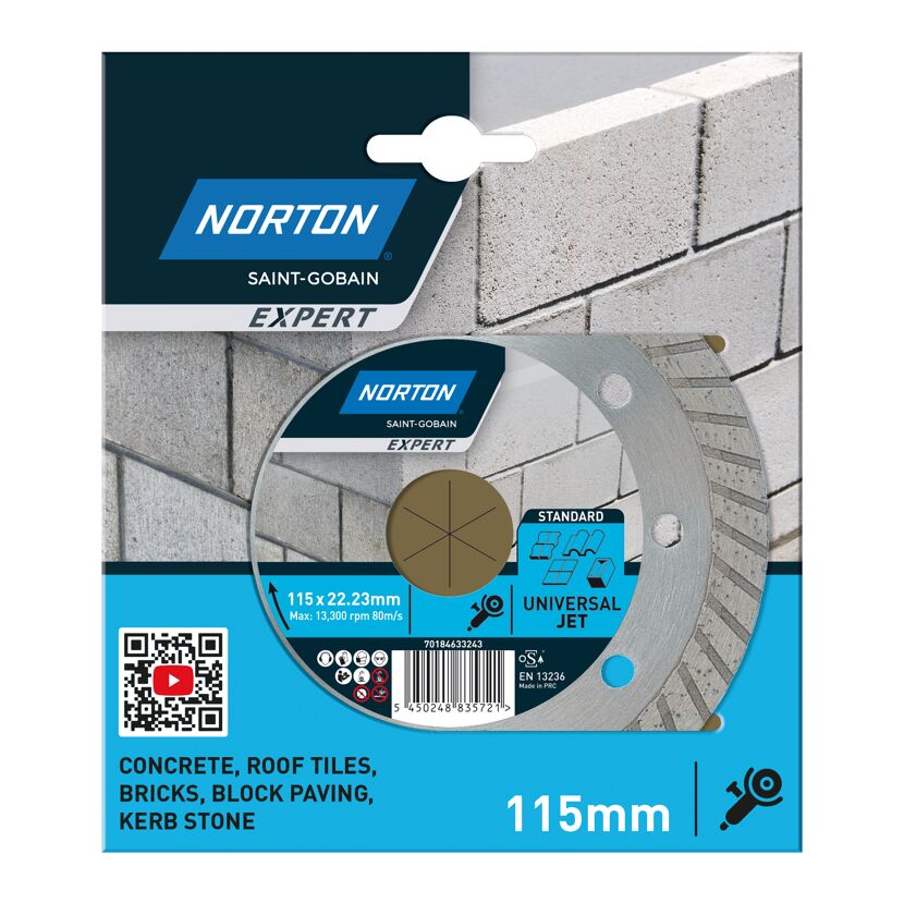 Norton Expert Universal Jet Diamantscheibe 115 mm