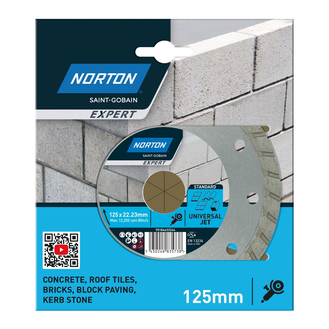 Norton Expert Universal Jet Diamant-Trennscheibe 125 mm