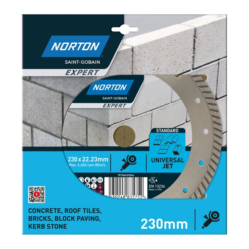 Norton Expert Universal Jet Diamant-Trennscheibe, 230 mm