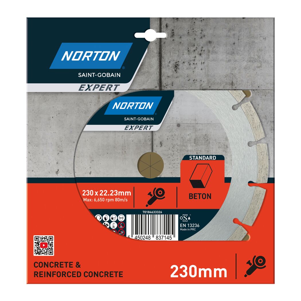 Diamantscheibe 'Norton Expert Standard' BetonØ 230 mm