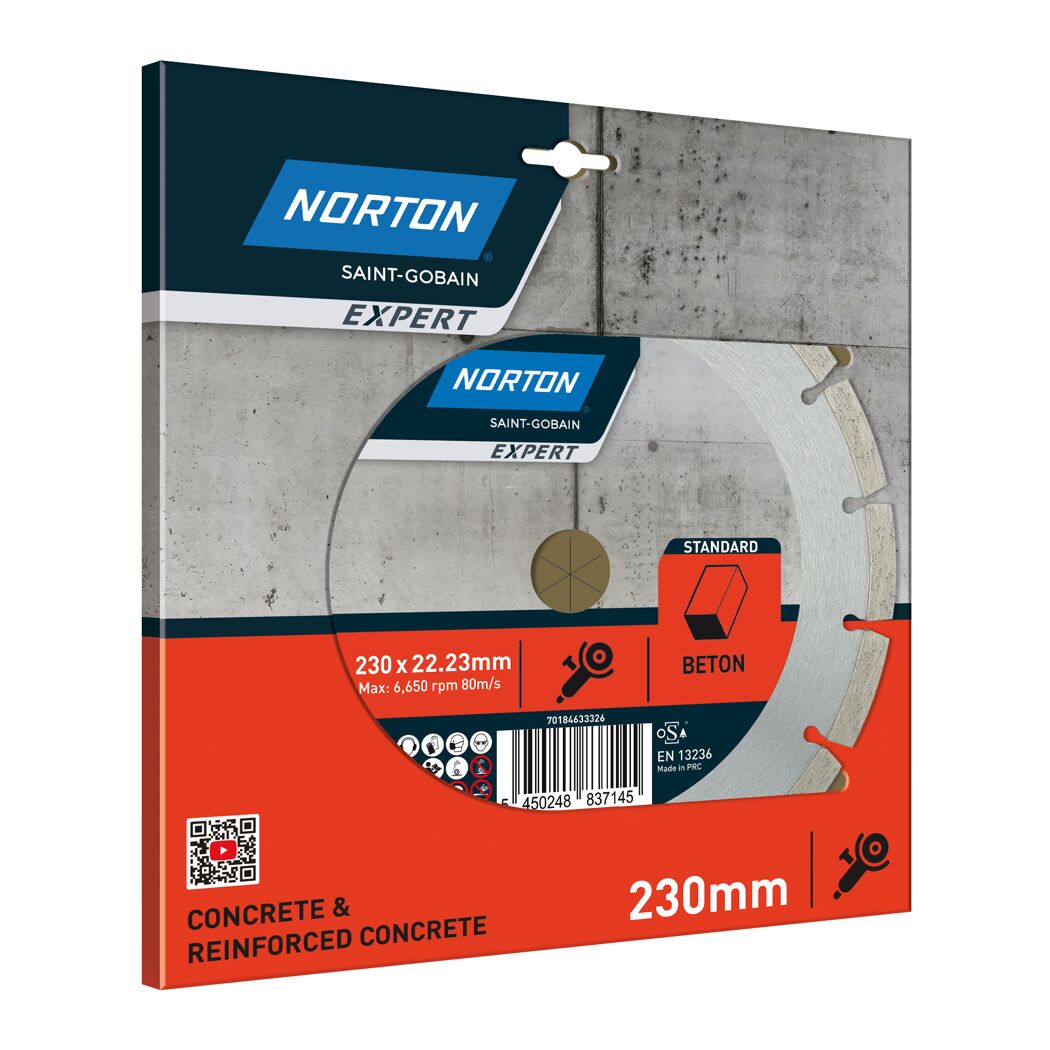 Diamantscheibe 'Norton Expert Standard' BetonØ 230 mm