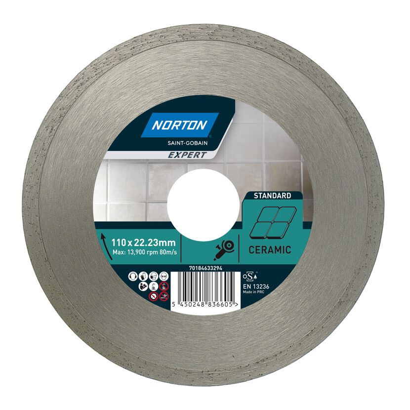Diamantscheibe 'Norton Expert Ceram' Ø 110 mm