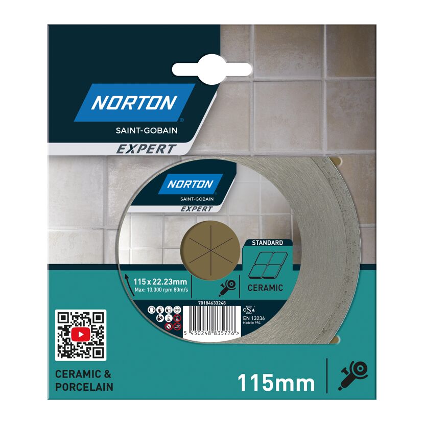 Diamantscheibe 'Norton Expert Ceram' Ø 115 mm