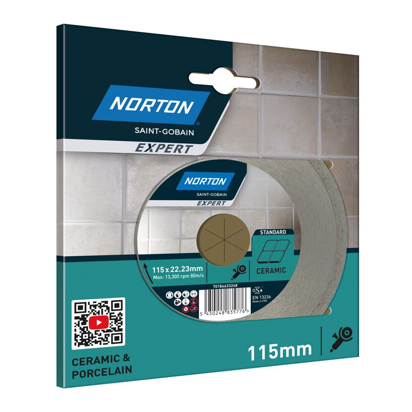 Diamantscheibe 'Norton Expert Ceram' Ø 115 mm