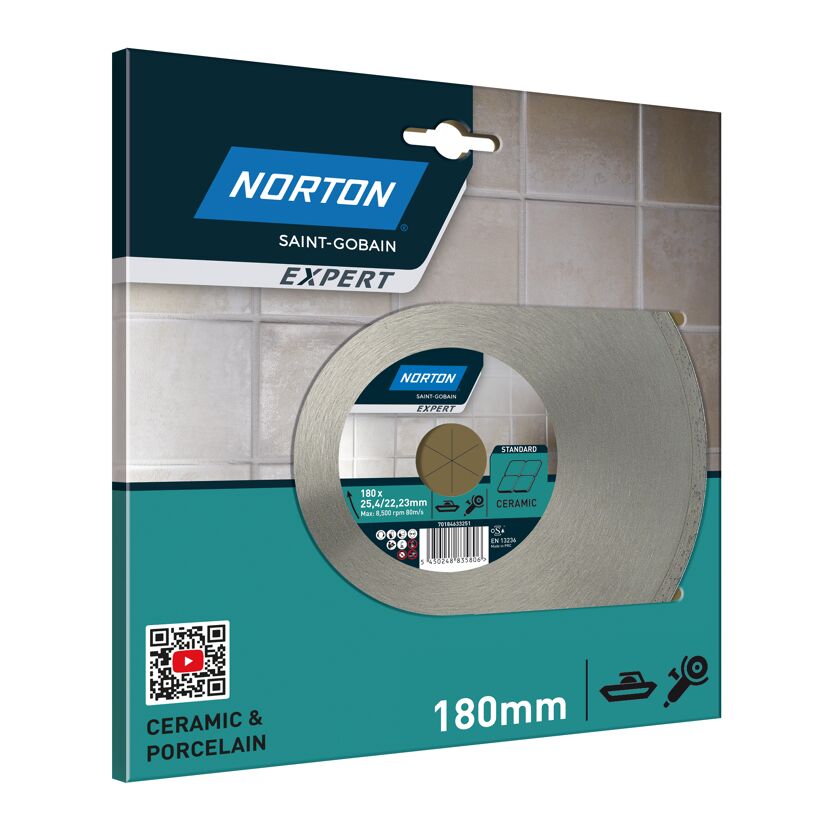 Diamantscheibe 'Norton Expert Ceram' Ø 180 mm