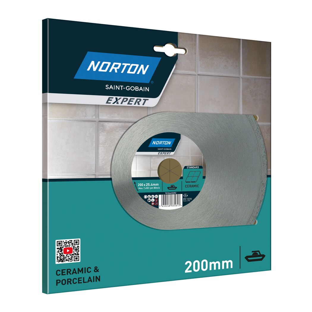 Diamantscheibe 'Norton Expert Ceram' Ø 200 mm