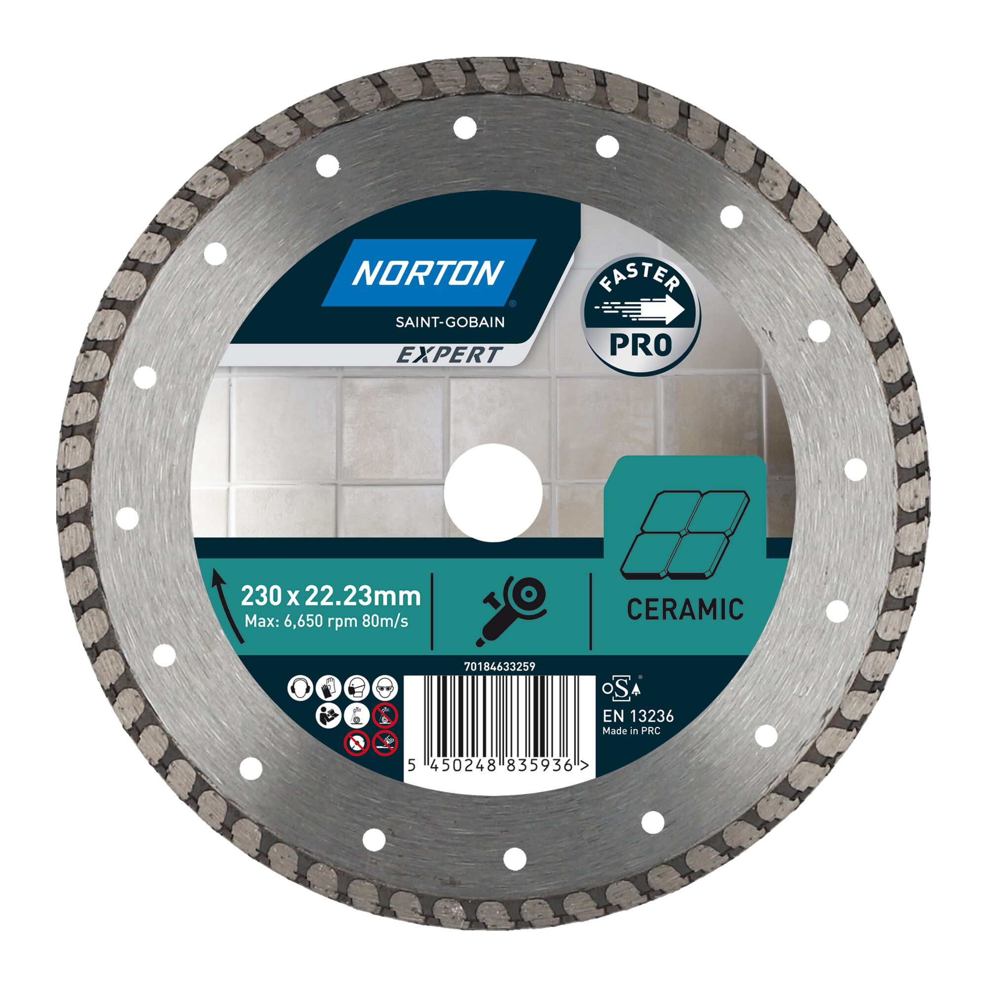 Norton Diamant-Trennscheibe Expert Pro für Keramik