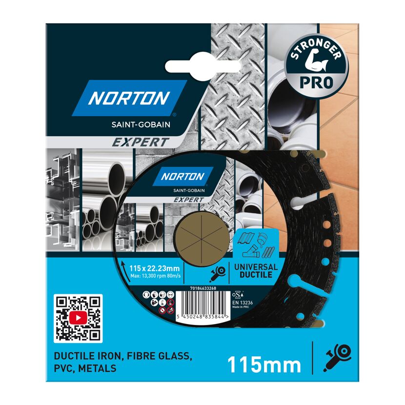 Norton Expert Universal Ductile Diamantscheibe 115 mm