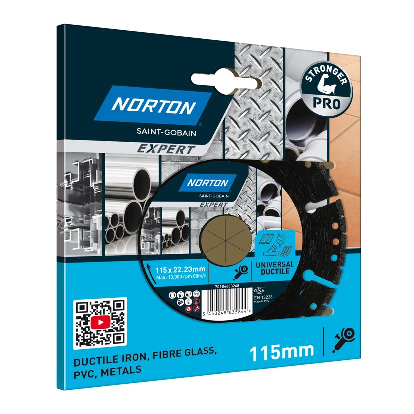 Norton Expert Universal Ductile Trennscheibe 115 mm