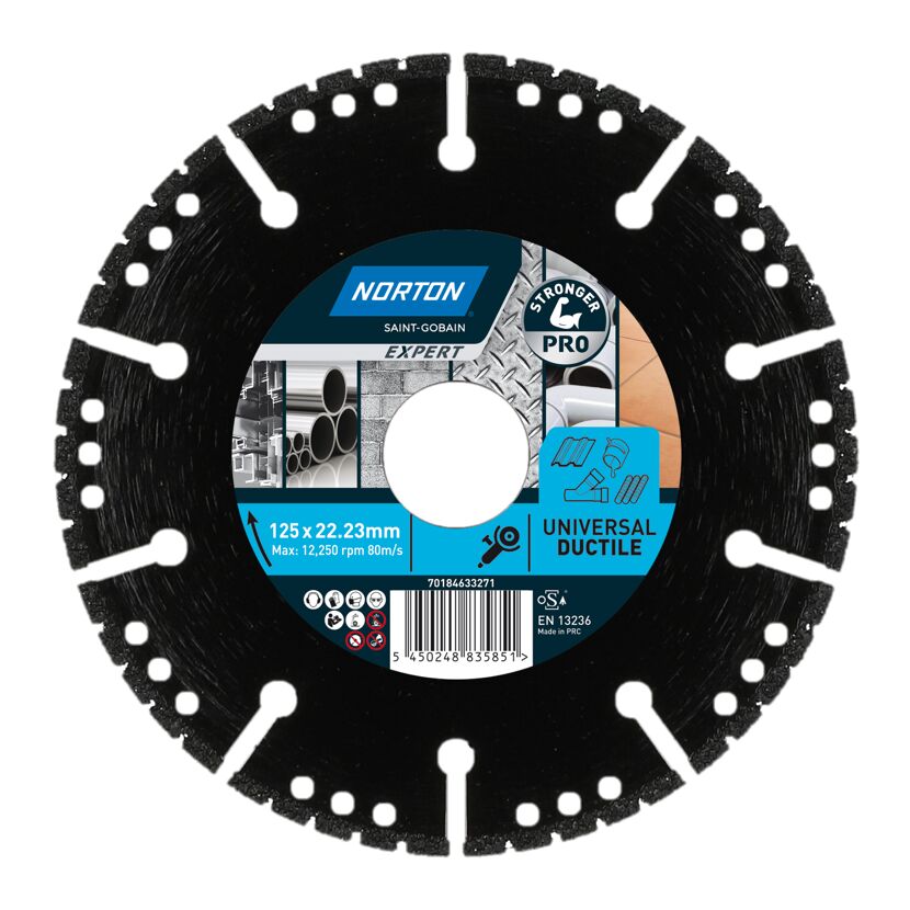 Diamantscheibe 'Norton Expert Ductil' Ø 125 mm