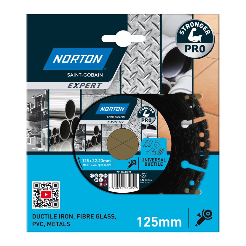 Diamantscheibe 'Norton Expert Ductil' Ø 125 mm