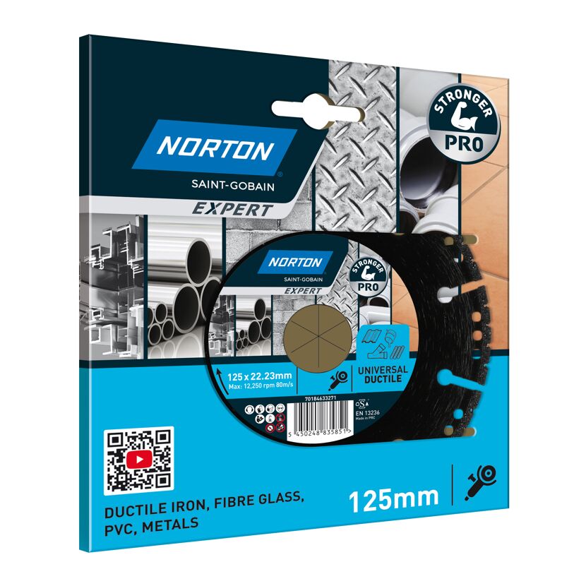 Diamantscheibe 'Norton Expert Ductil' Ø 125 mm