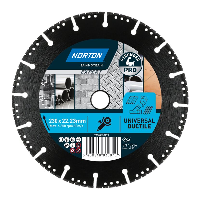 Diamantscheibe 'Norton Expert Ductil' Ø 230 mm