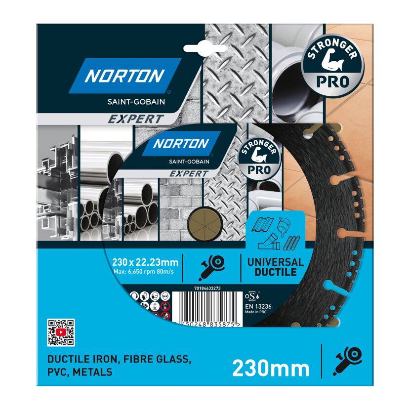Diamantscheibe 'Norton Expert Ductil' Ø 230 mm