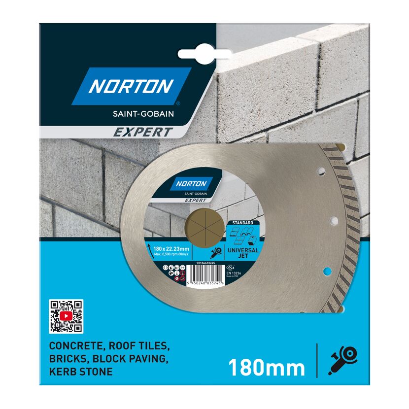 Diamantscheibe 'Norton Expert' Ø 180 mm