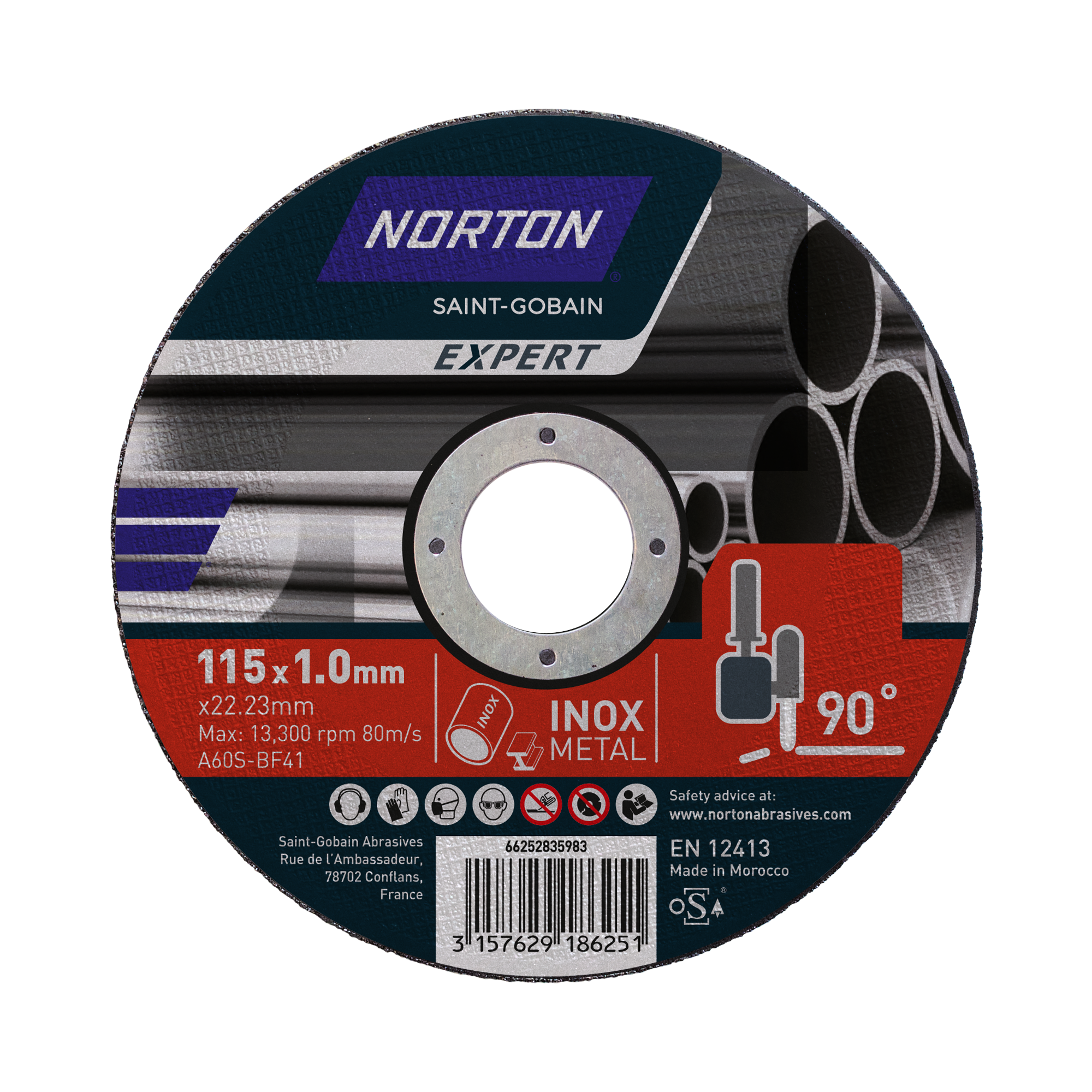 Trennscheibe 'Norton Expert' Stahl Ø 115 mm + product picture