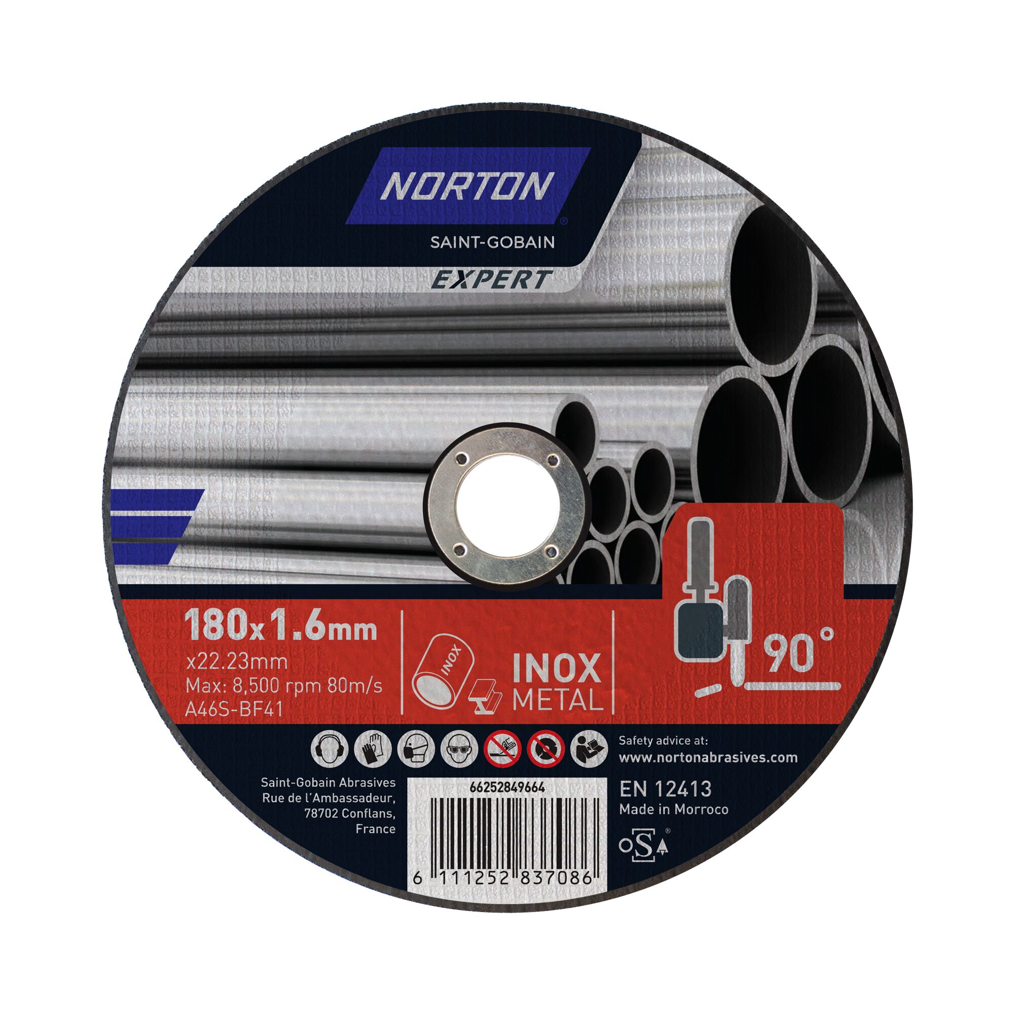 Norton Expert Trennscheibe für Inox Metall