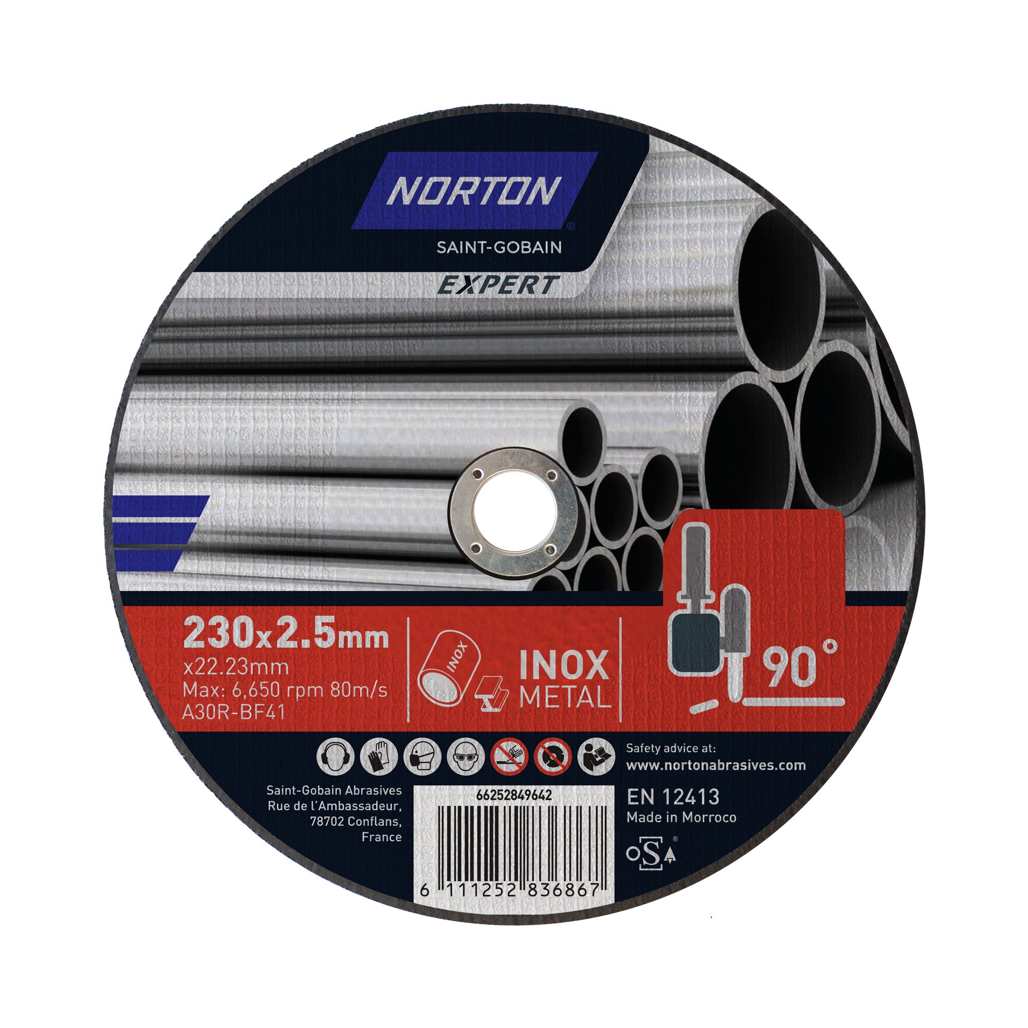 Norton Expert Trennscheibe für INOX Metall
