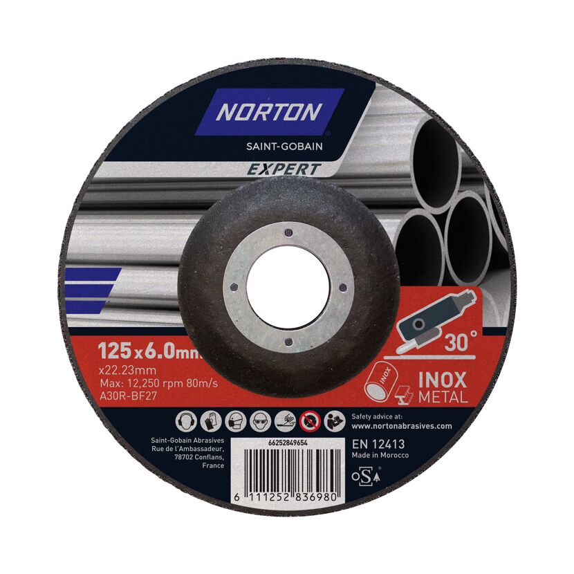 Schruppscheibe 'Norton Expert' Stahl Ø 125 mm