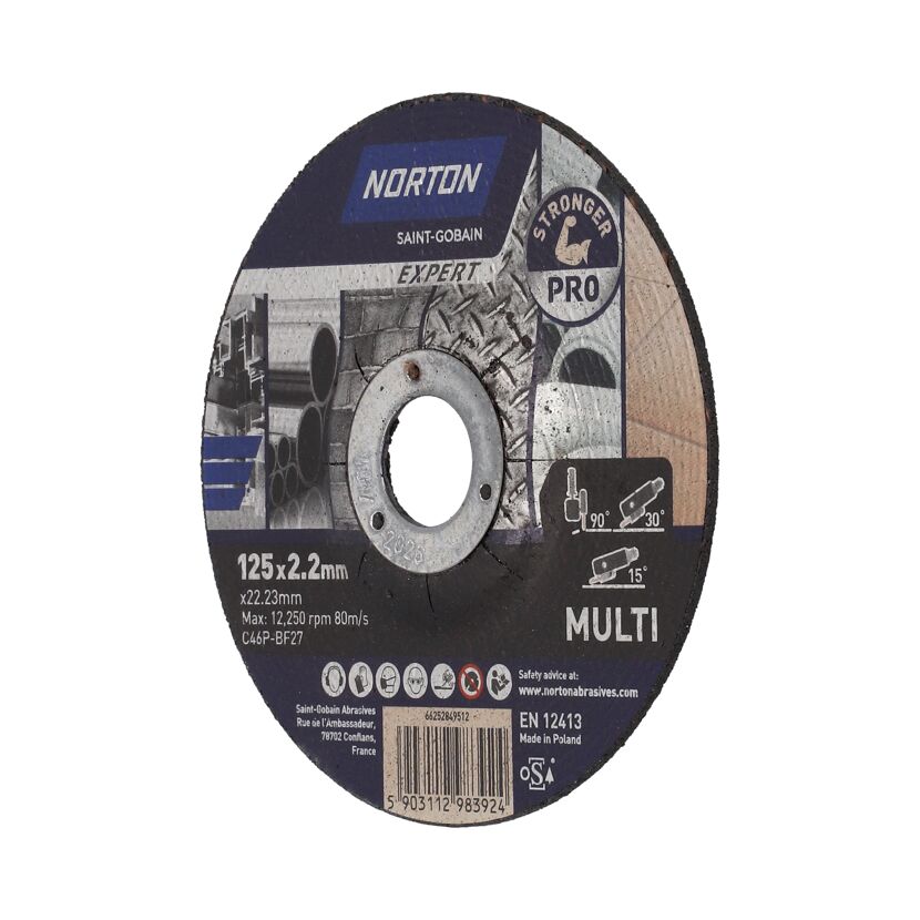 Norton Trennscheibe Expert Multi 125 x 2,2 mm
