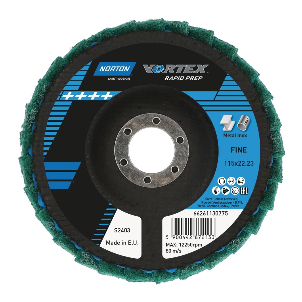 Vlies-Fächerscheibe 'Norton' Ø 115 mm