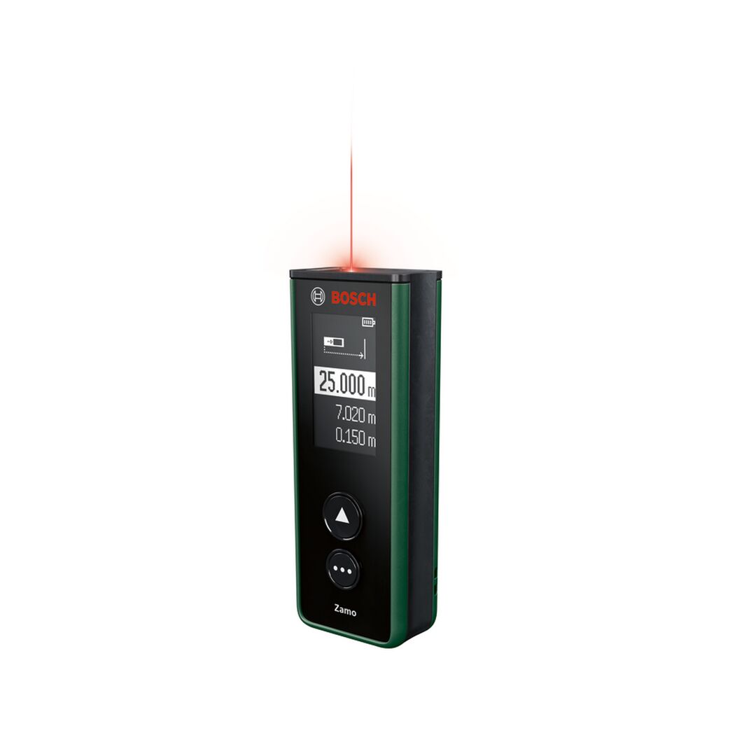 Laser-Entfernungsmesser 'Zamo' mit Akku-Batterien