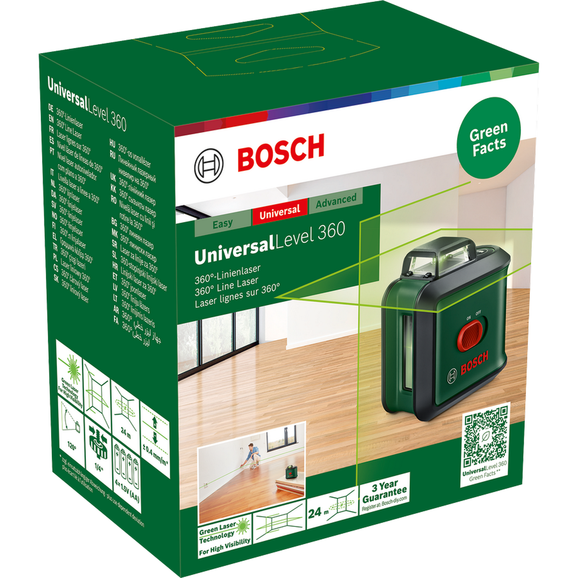 Kreuzlinienlaser 'UniversalLevel 360' mit Tasche