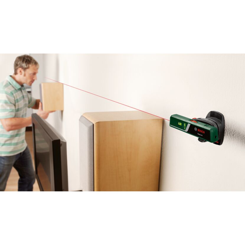 Laser-Wasserwaage 'EasyLevel' 15,4 cm mit Wandhalterung