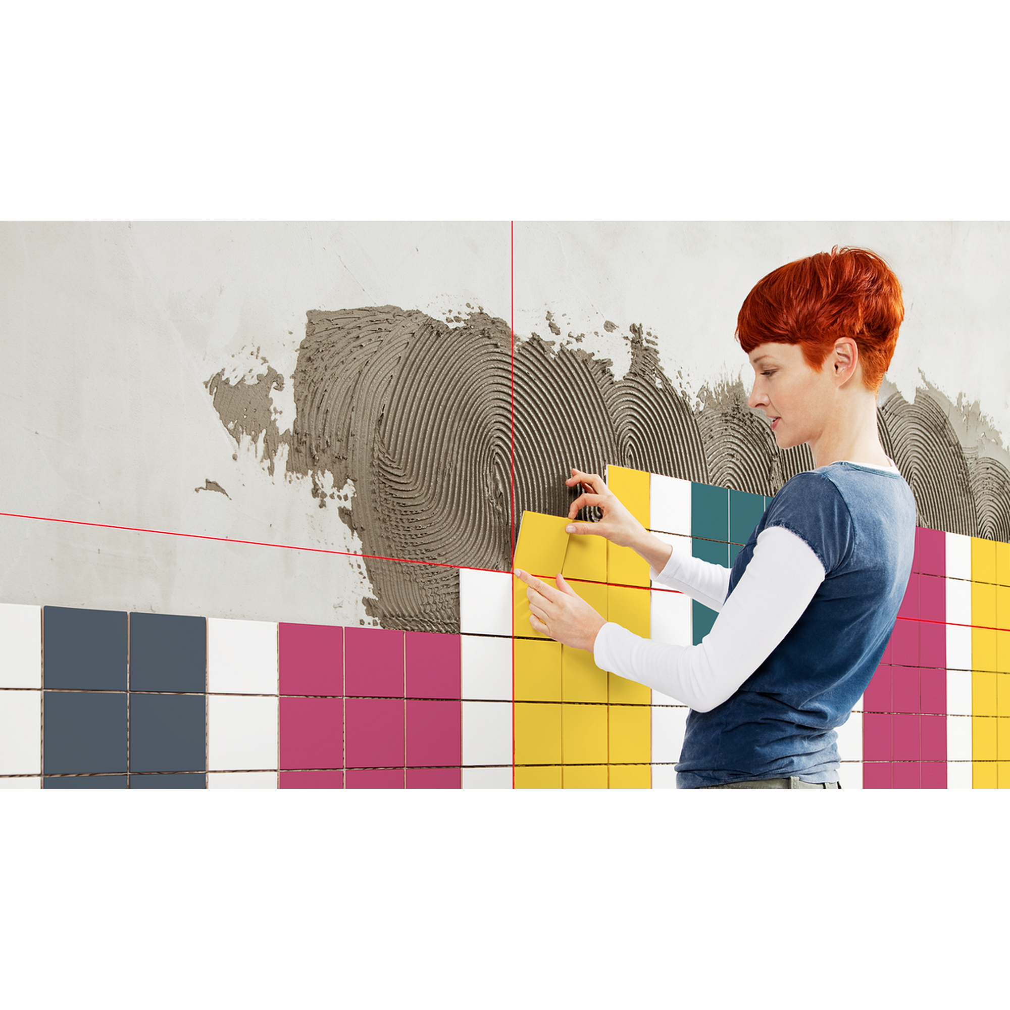 Kreuzlinienlaser 'Quigo' mit Batterien