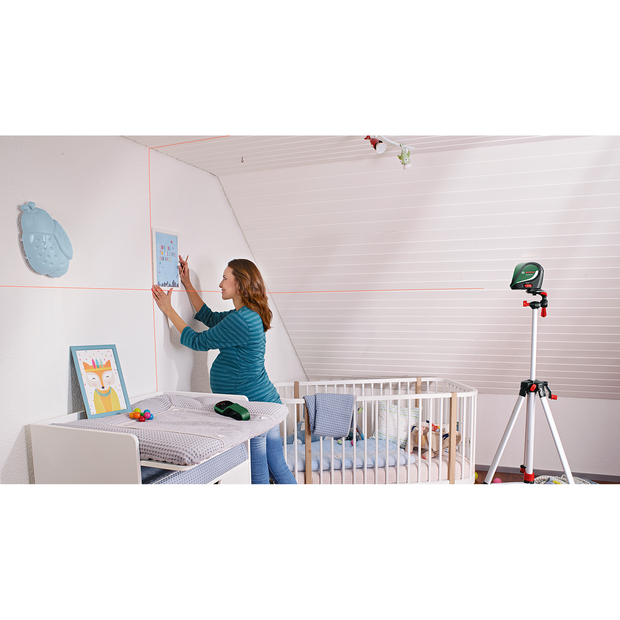 Kreuzlinienlaser-Set 'UniversalLevel 2' mit Stativ und Tasche