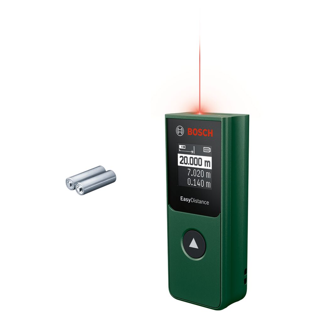 Laser-Entfernungsmesser 'EasyDistance 20' mit Akku-Batterien