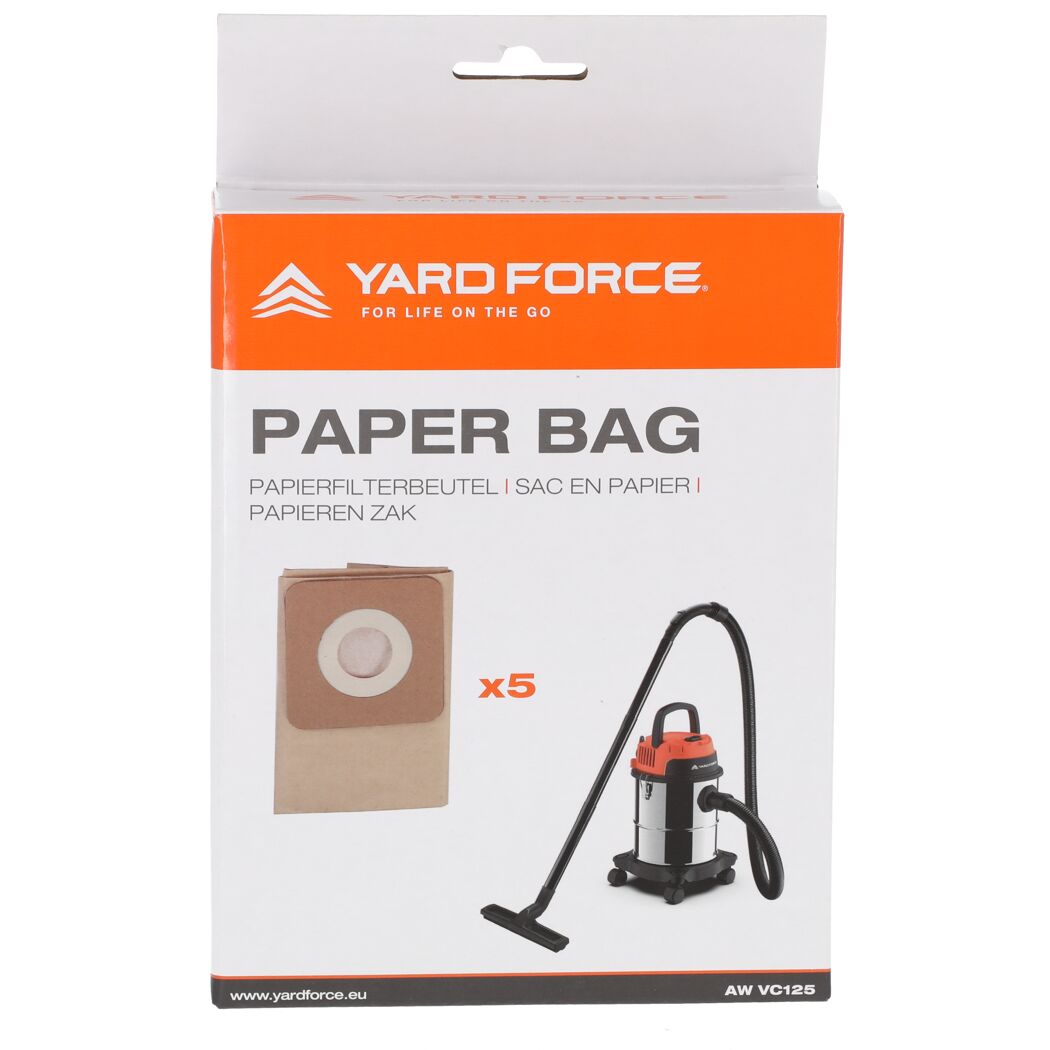 Yardforce Papierfilterbeutel für Staubsauger
