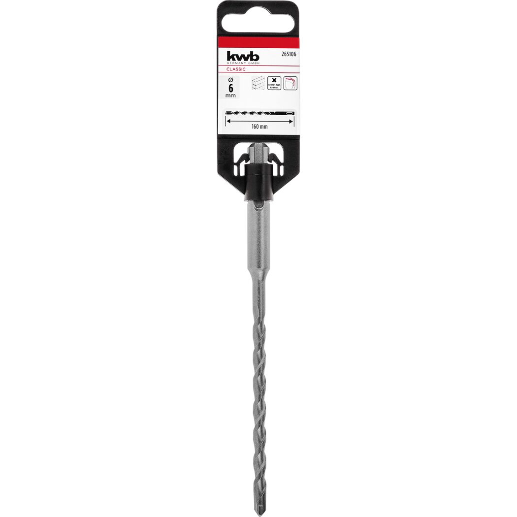 Hammerbohrer 'HB2' SDS Plus Ø 6 x 160 mm