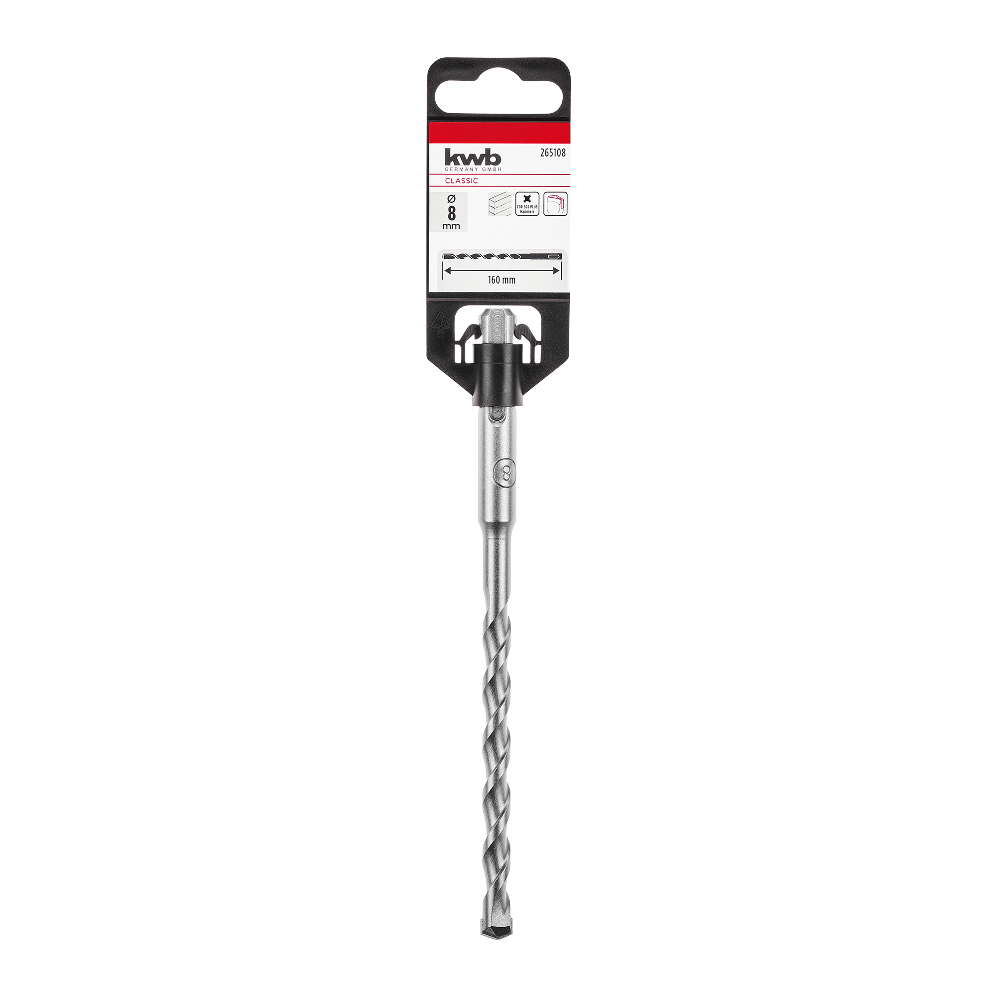 Hammerbohrer HB2 SDS Plus Ø 8 x 160 mm
