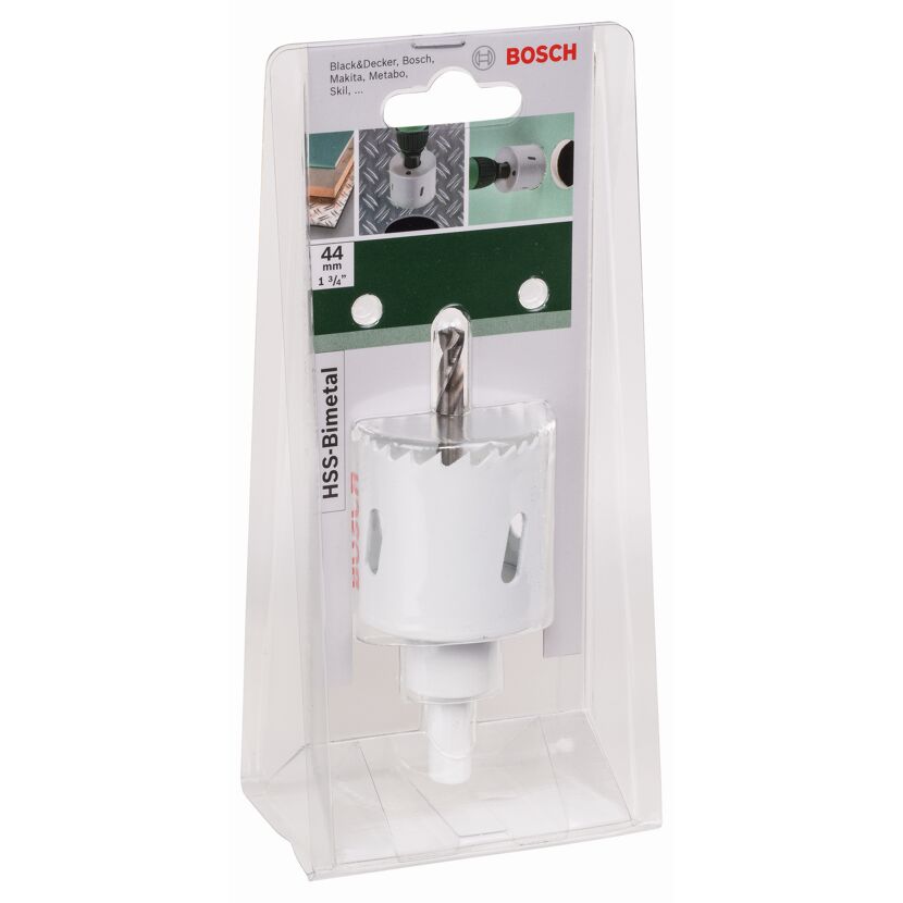 HSS-Bimetall-Lochsäge 44 mm von Bosch in Verpackung