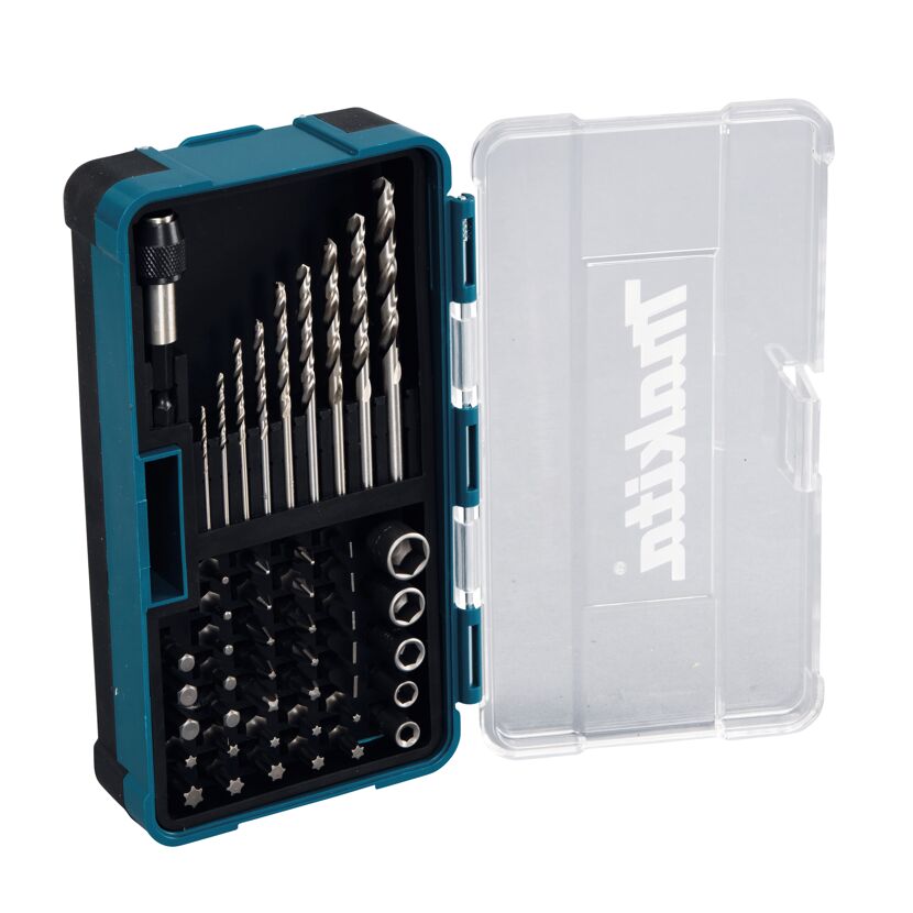 Bohrer- und Bit-Set in blauer Box