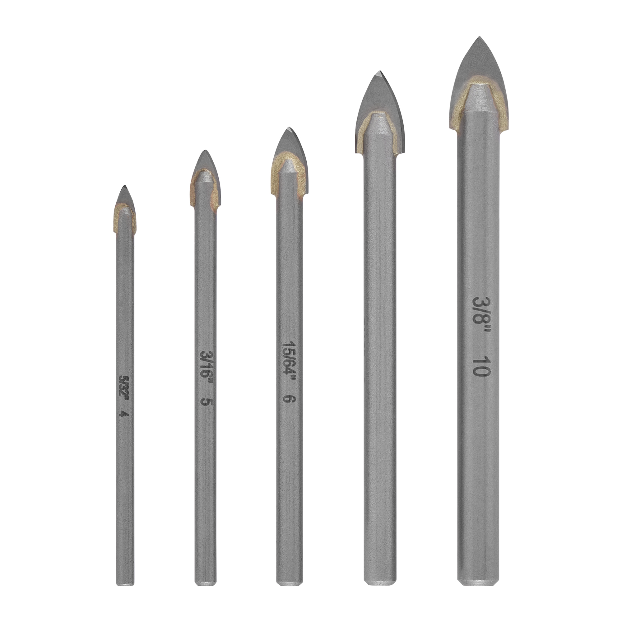 HM-Glasbohrer-Set Ø 4-10 mm 5-teilig