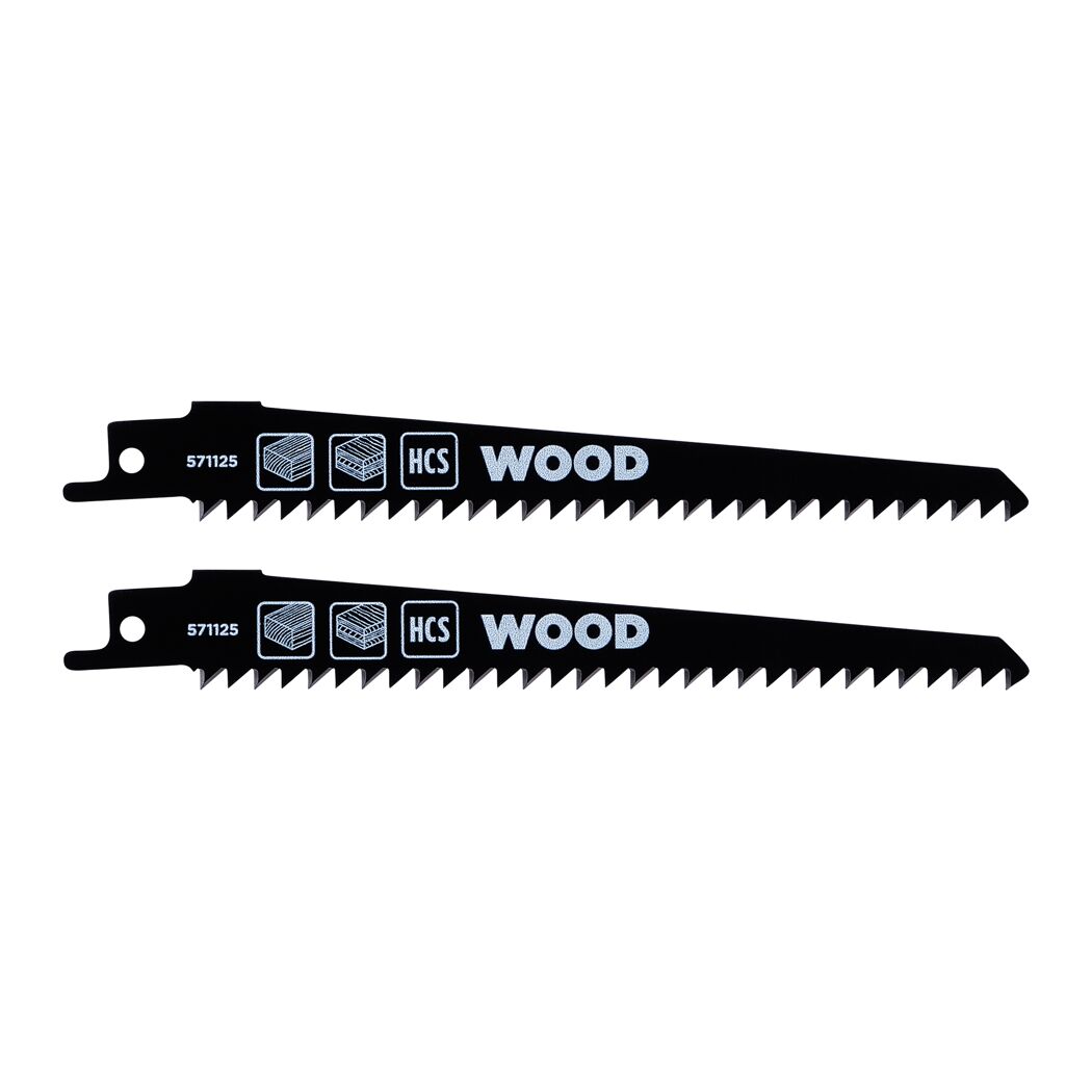 HCS-Säbelsägeblätter für Holz 153 mm 2 Stück