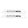 HSS-BiM-Säbelsägeblätter für Metall 152 mm 2 Stück
